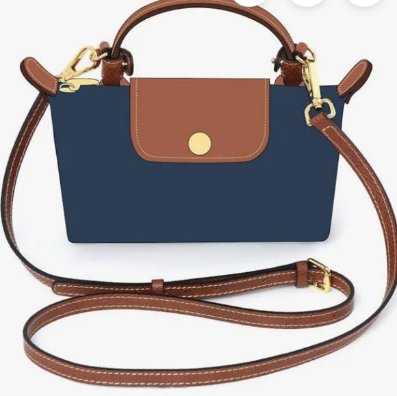 Brown Leather Bag Strap Set - Picture 3 of 4